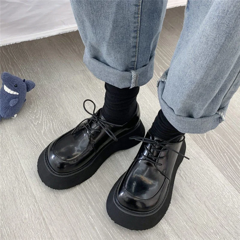 Qengg Japanese Style Vintage Mary Janes Shoes Women'S Shallow Mouth Casual Student Shoes Lolita shoes low heel women