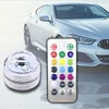 Wireless Adhesive Auto Atmosphere Lamp RGB Remote Control Decoration (4Pcs)