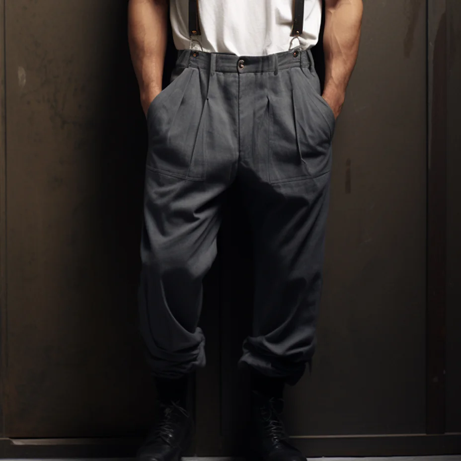 Men's Linen Pants Without Straps-inspireuse