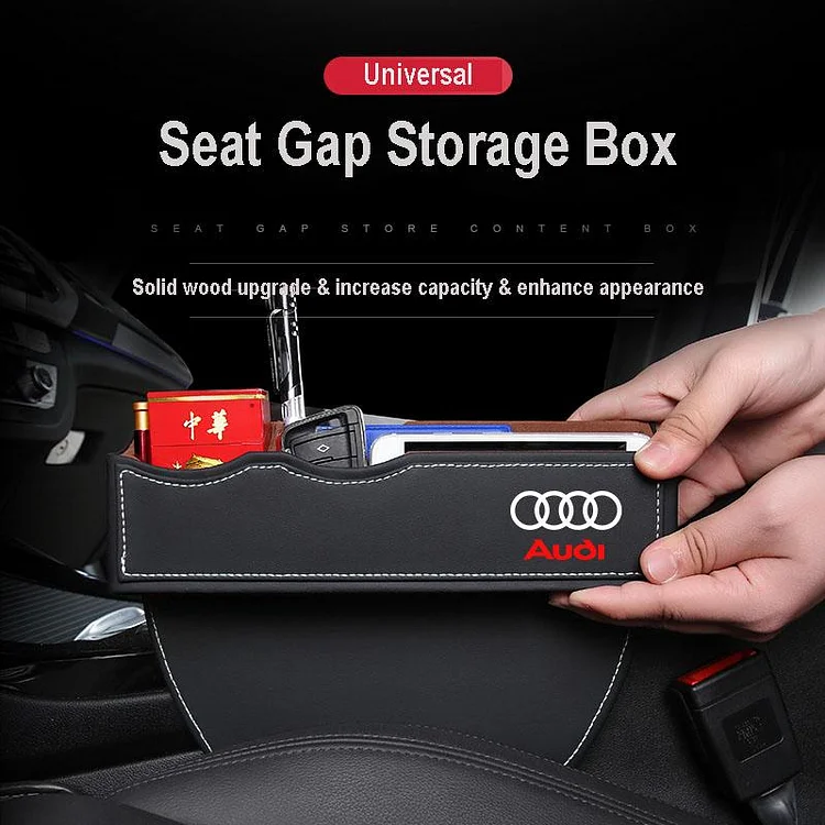 Multifunctional High-end PU Leather Car Seat Gap Storage Box