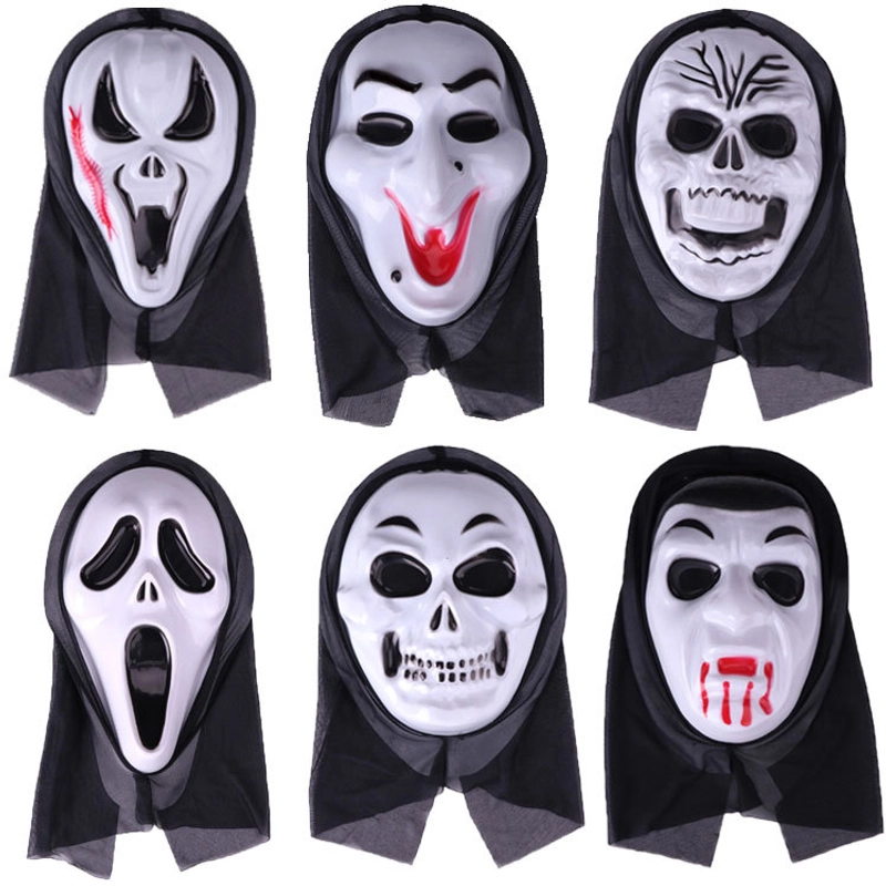 Halloween Horror Mask Party Masquerade Whole Person Grimace Scream Pullover Mask Skeleton Ghost Mask
