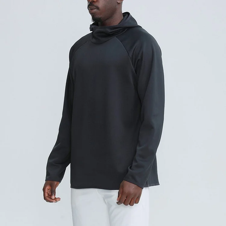 Men's Hooded Stand Collar Sweatshirt