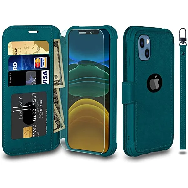 VANAVAGY Wallet Case for iPhone 13 5G 6.1 inch