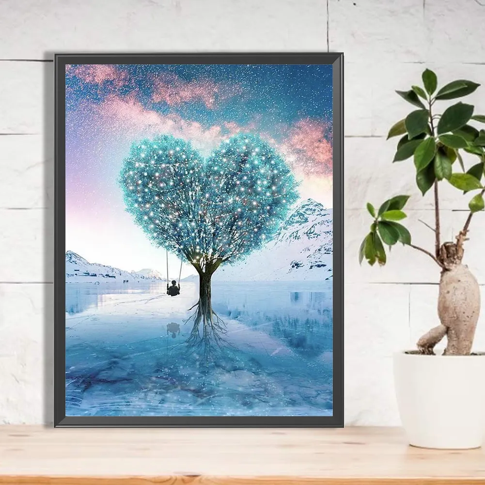 Full Round Diamond Painting 30*40cm - Strange Tree