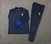 2023 France Half-Pull Training Suit Black Football Shirt 1:1 Thai Quality Set