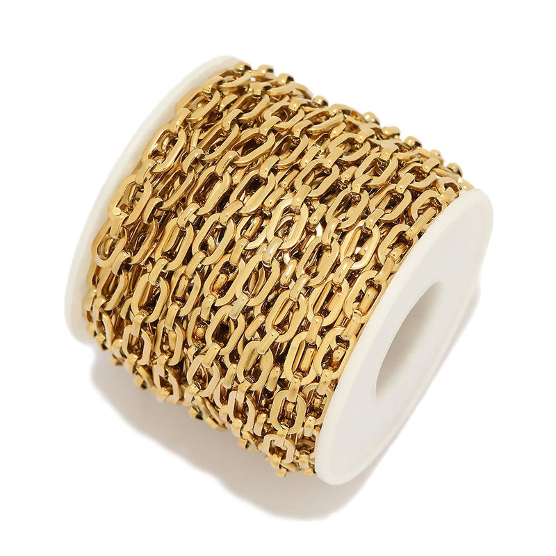 1 Piece 304 Stainless Steel 1M Jewelry Accessories Chain