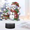 Acryl Weihnachten Schneemann doppelseitig - 5d DIY Bastellampe