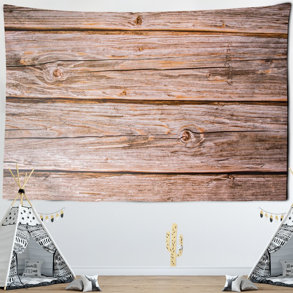 

Wall Tapestry - 3D Vintage Wood Board-150*130cm, 501 Original