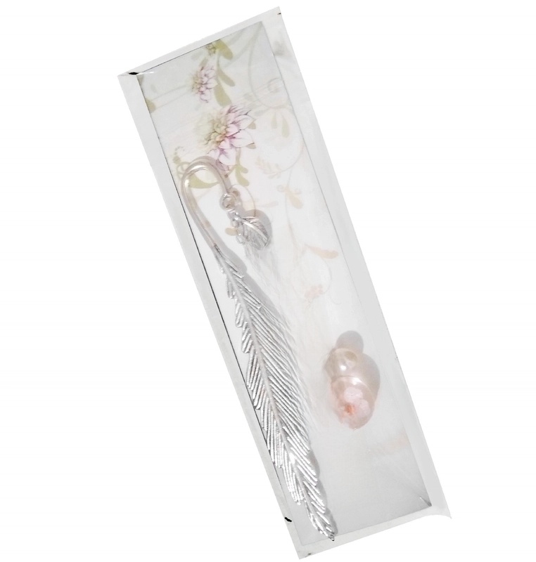 Glass Dried Flower Plant Specimen Metal Feather Gift Ornament Constellation Artistic Leaves Antique Stationery Bookmark