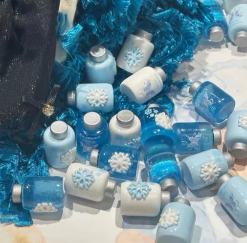 Snow Bottle Resin Charms