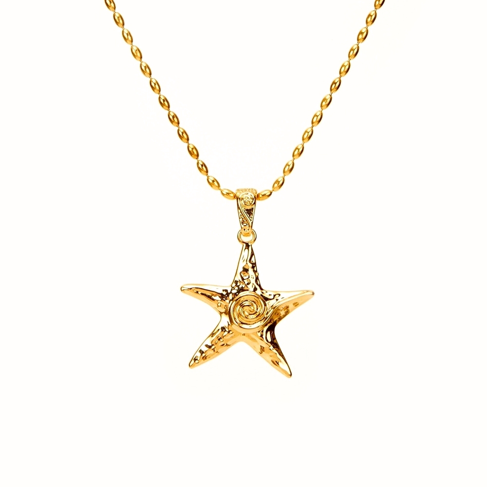 Starfish Necklace in Gold