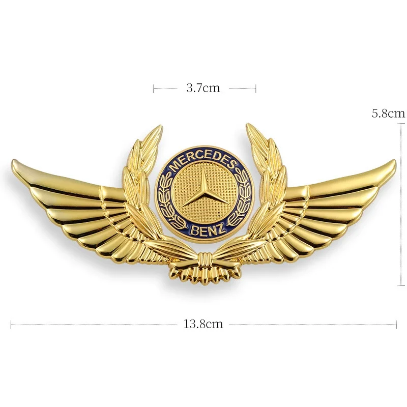 3D car metal badge decorative side label (customized car logo)