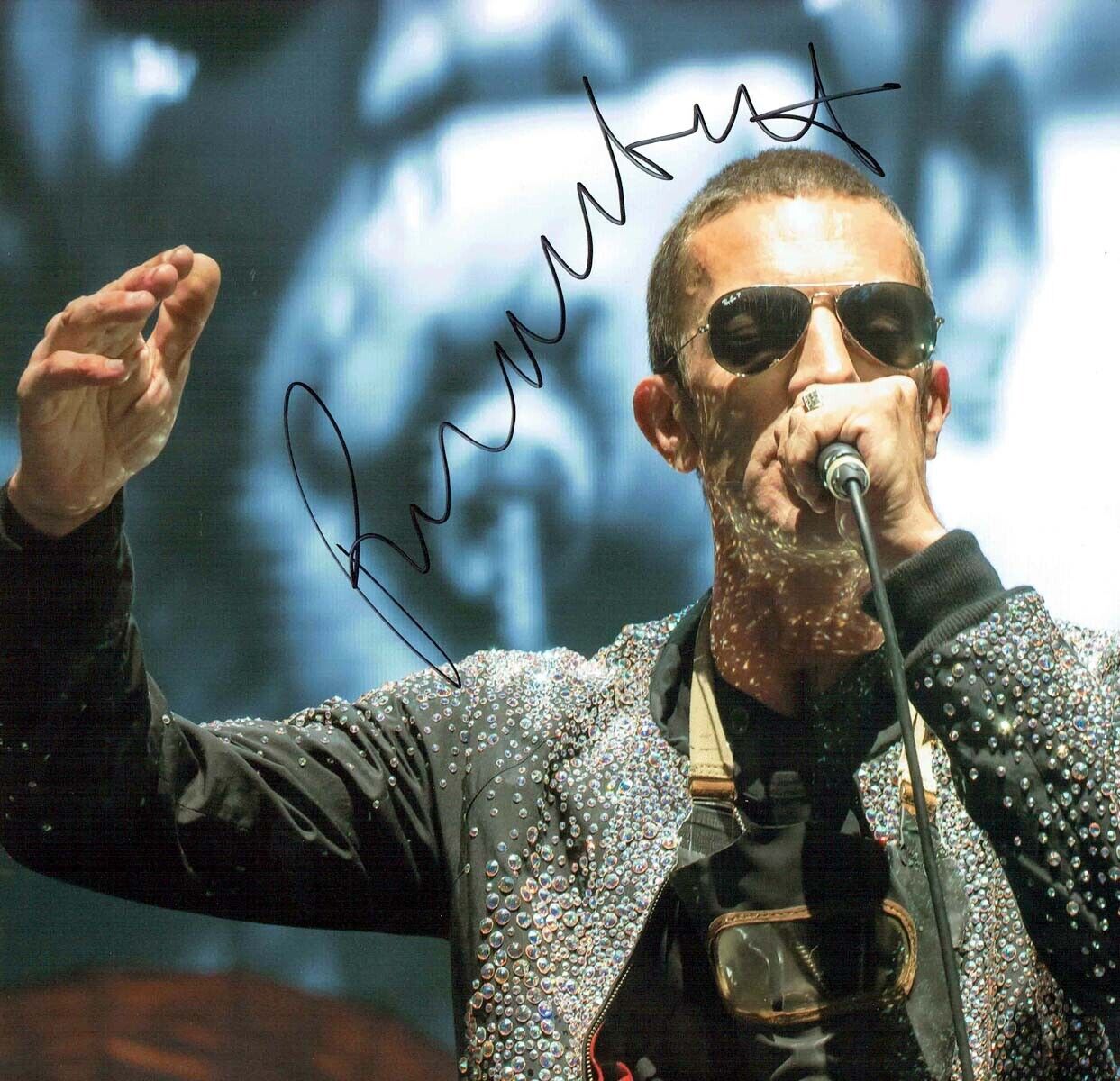 Richard ASHCROFT SIGNED 12x12 Photo Poster painting 3 AFTAL Autograph COA The VERVE