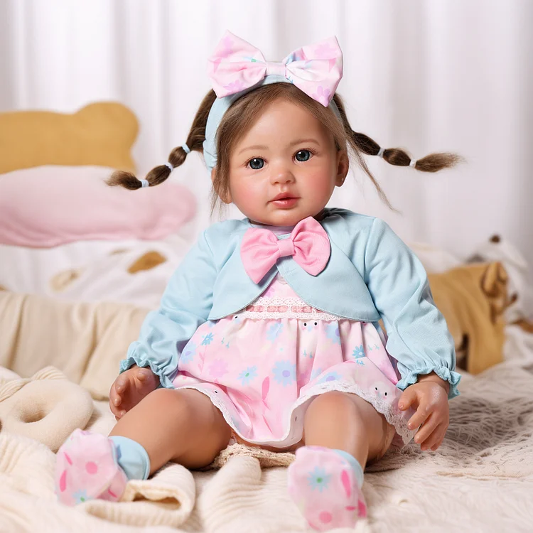 Babeside Quiet Reborn Baby Candy 22" Freckled Girl  Building Lovely Memories