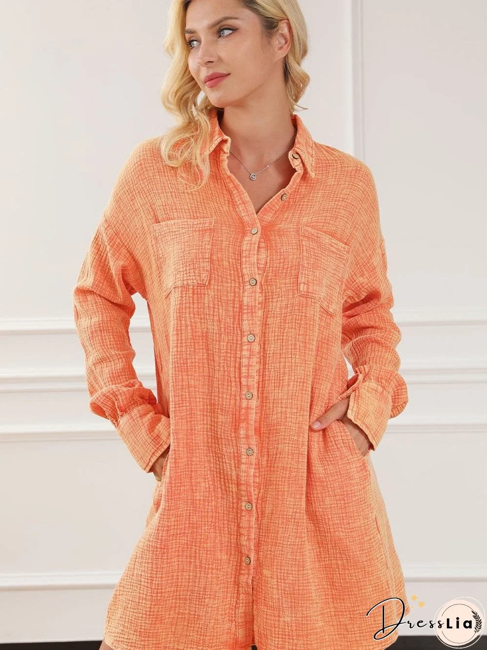 Autumnal-Colored Mini Dress