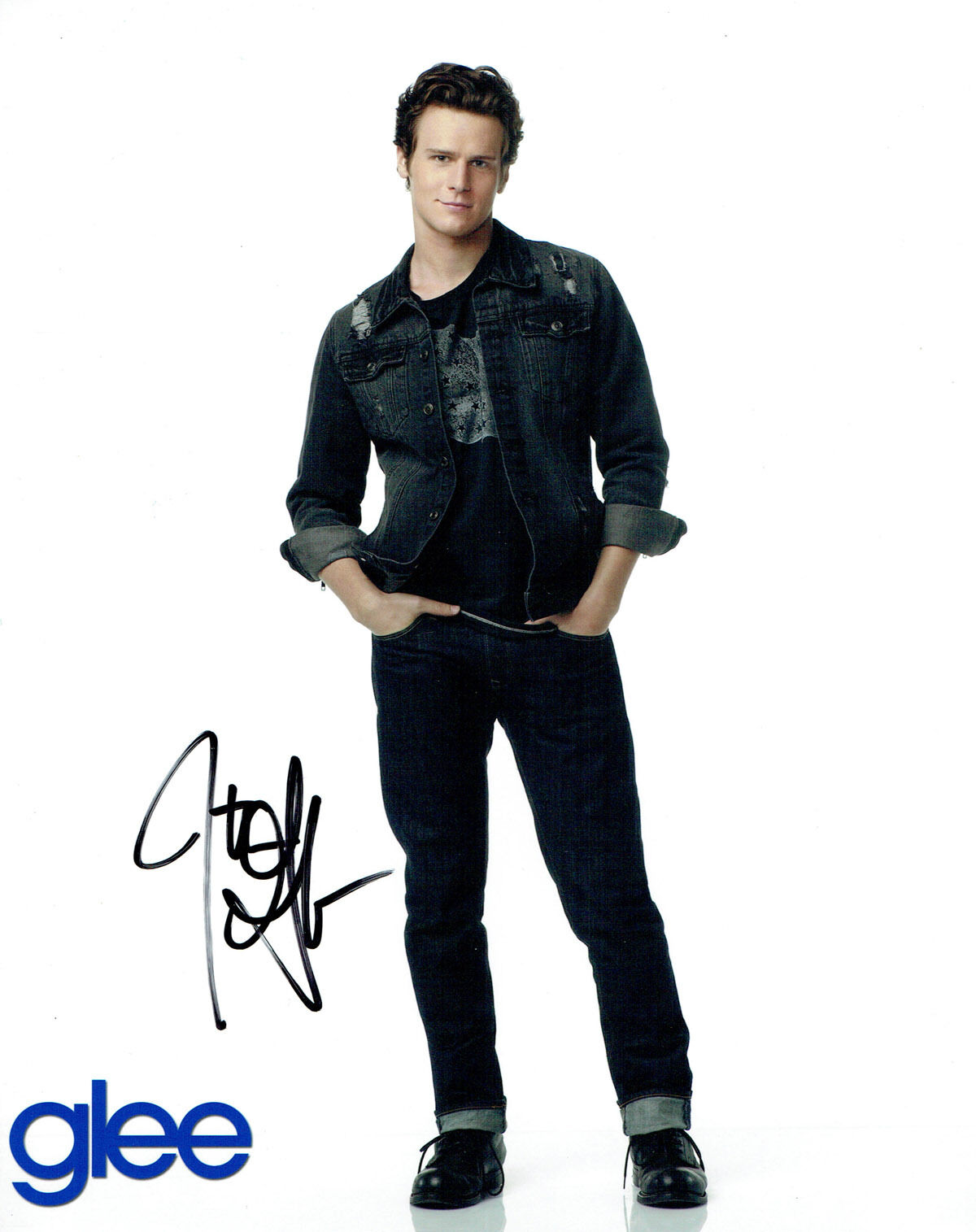 Jonathan GROFF Signed Autograph 10x8 Photo Poster painting AFTAL COA American Actor GLEE