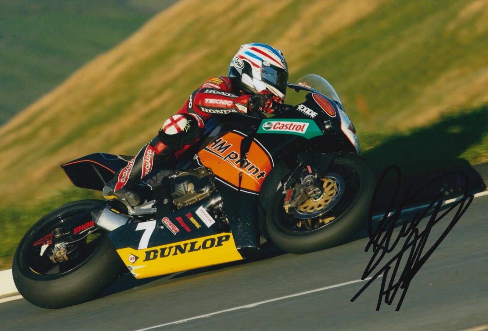 Steve Plater Hand Signed 12x8 Photo Poster painting Isle of Man TT Autograph 1