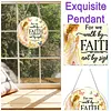 Diamond Painting Acrylic Single-Sided Drill Praying Angel Faith Sign Pendant for Home Decor