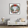 Christmas House-Partial 11CT Stamped Cross Stitch Bead Embroidery 36*36cm/14.17*14.17in tapestrymarket