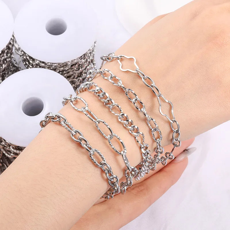 1 Piece 304 Stainless Steel 1m 5.5mm*1m Jewelry Accessories