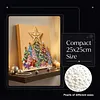 (25x25cm)DIY Pearl Painting Xmas Framed Handmade Pearl Material Art Kit Living Room Decor