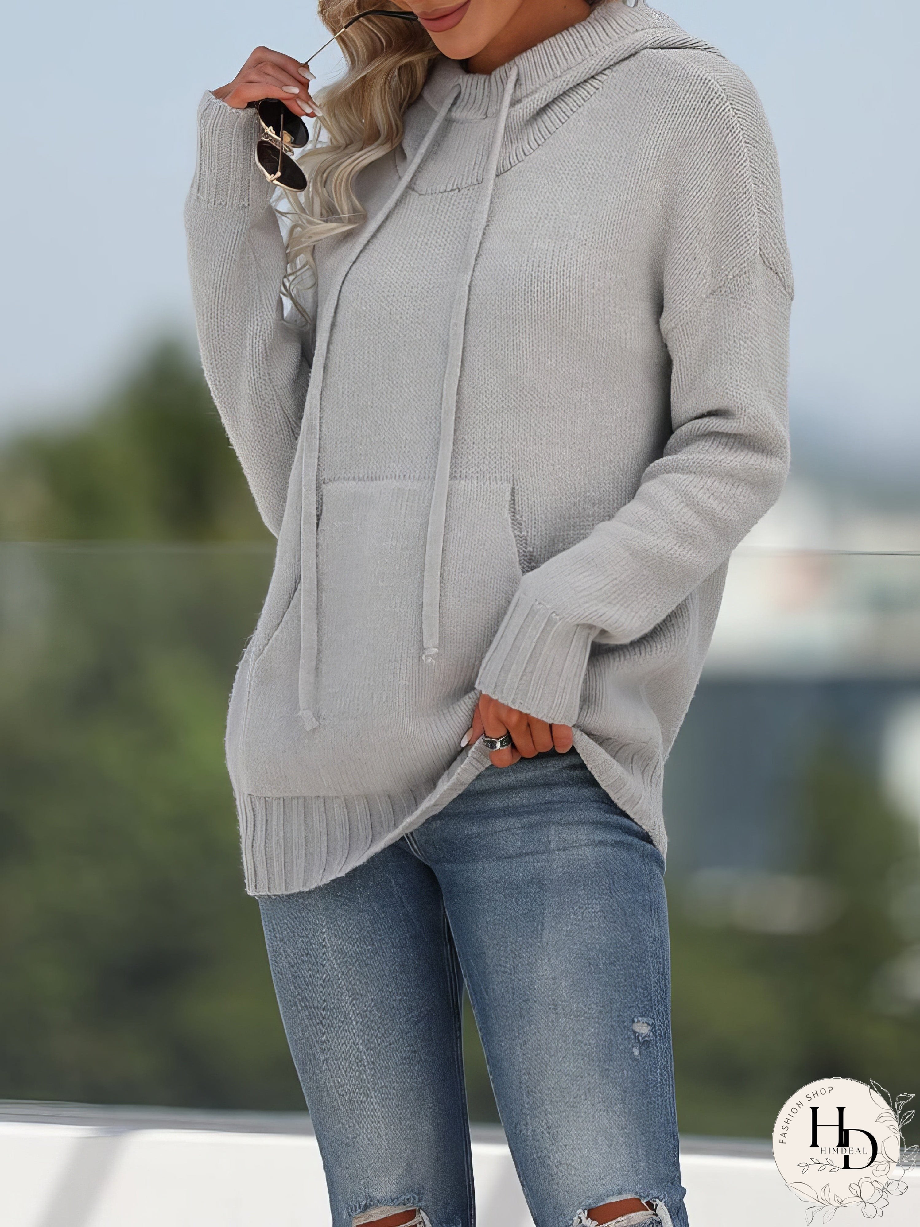 Women's Knit Hooded Sweater