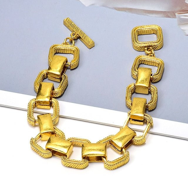 YOY-Gold Metal Hoops Bracelet High-Quality Fashion Delicate Bracelets