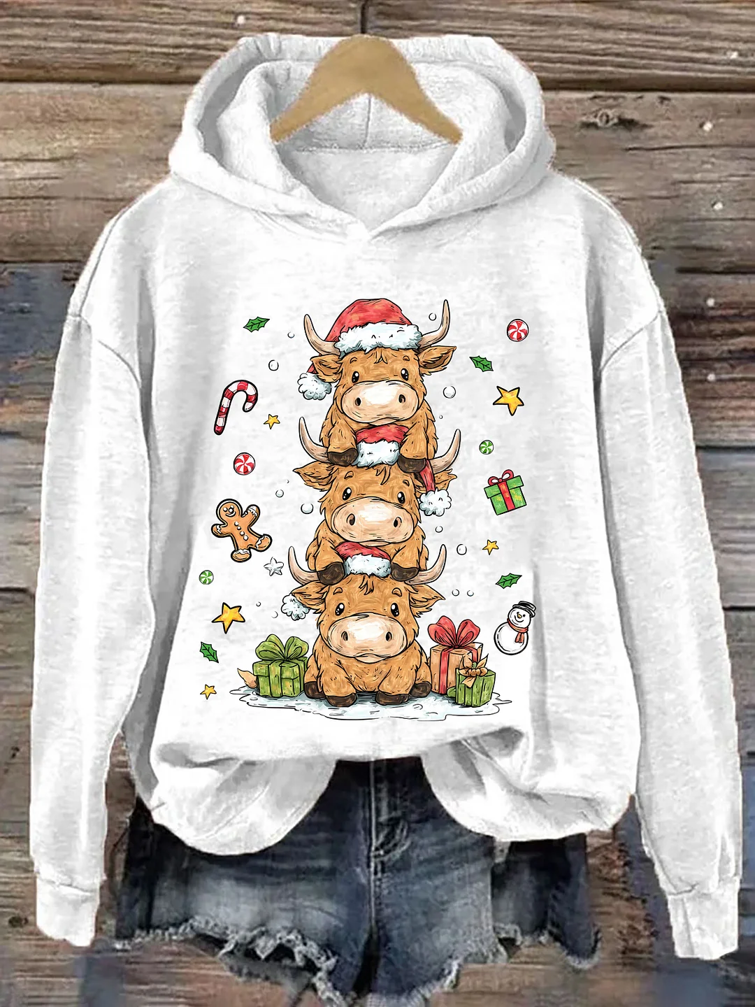 Cute Highland Cow Hoodie