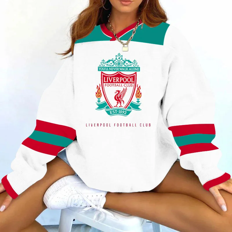 Women's Support Li Football Team Print Sweatshirt
