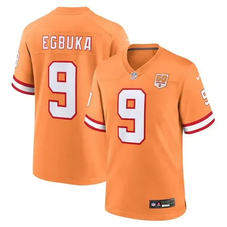 Youth Tampa Bay Buccaneers #9 Emeka Egbuka  Creamsicle 50th Season Game Jersey