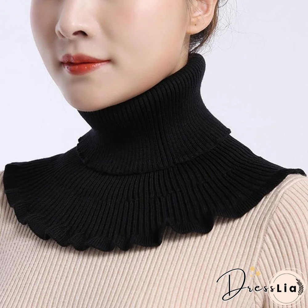 New Girl Ladies Women Fashion Knitted Detachable Fake Collar Scarf For Shirt Fake Collars