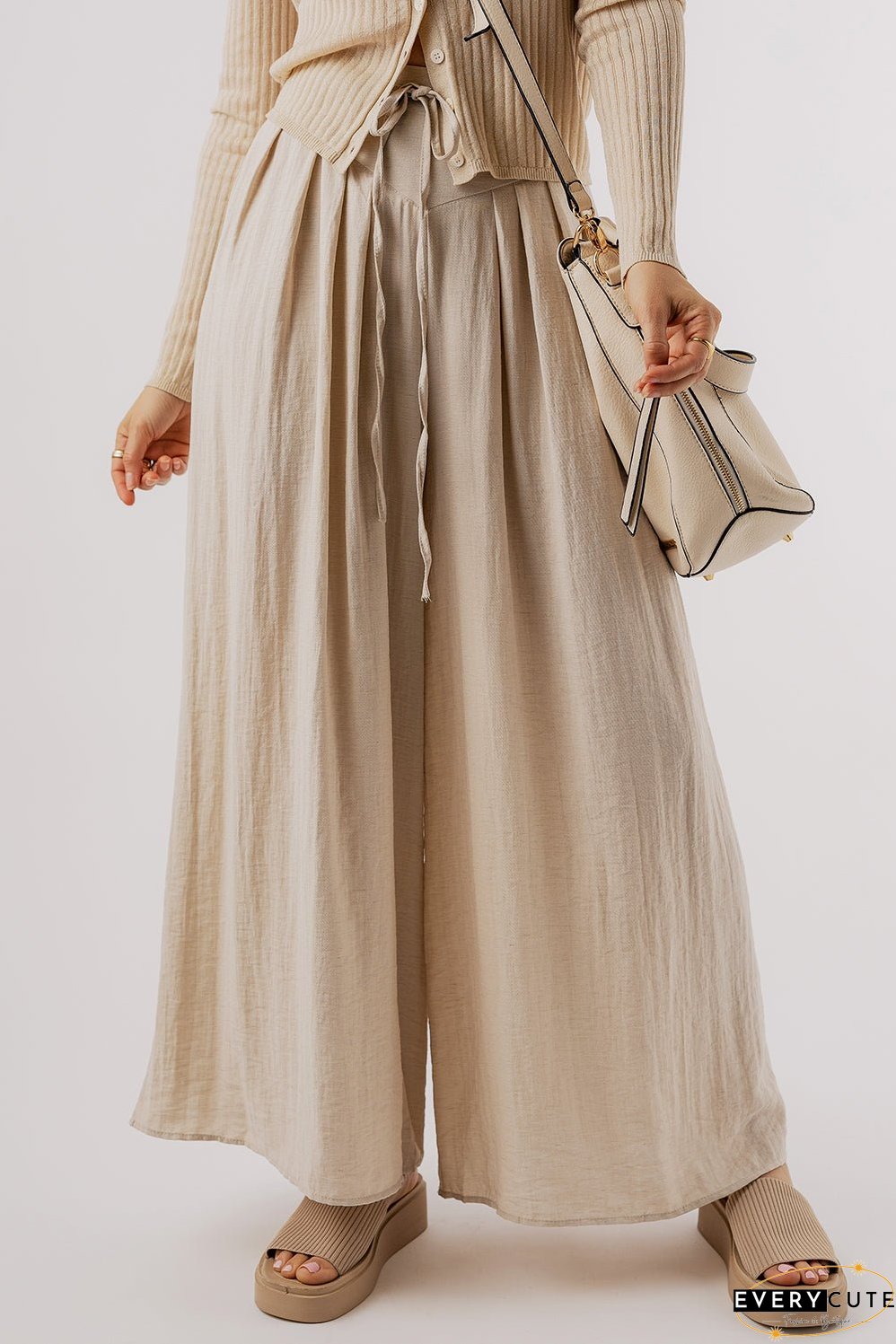 Tied Wide Leg Pants