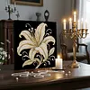 (30x30cm)DIY Lily Flower Pearl Painting Kit With Inner Frame Home Decor