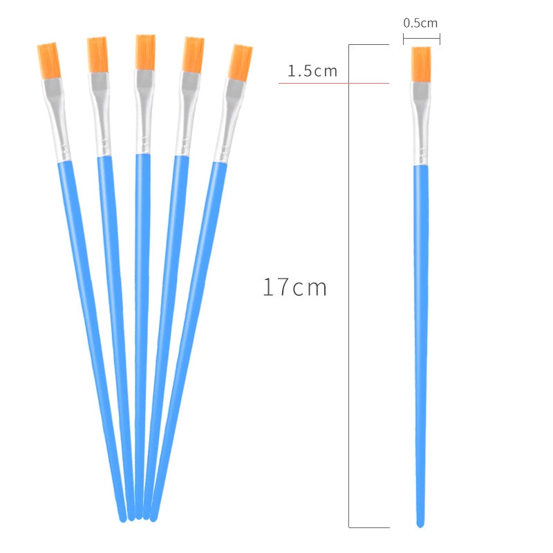 Simple Nylon Oil Painting Hook Line Pen Flat Brush