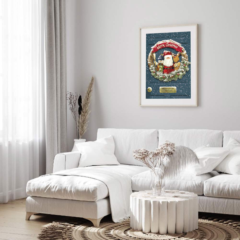 

Garland Christmas Door - Round Drill Diamond Painting - 30*40CM, 03, 501 Original