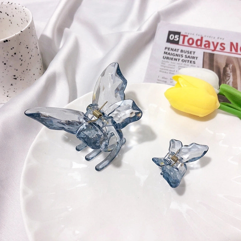 Sweet Butterfly Resin Transparent Hair Clip