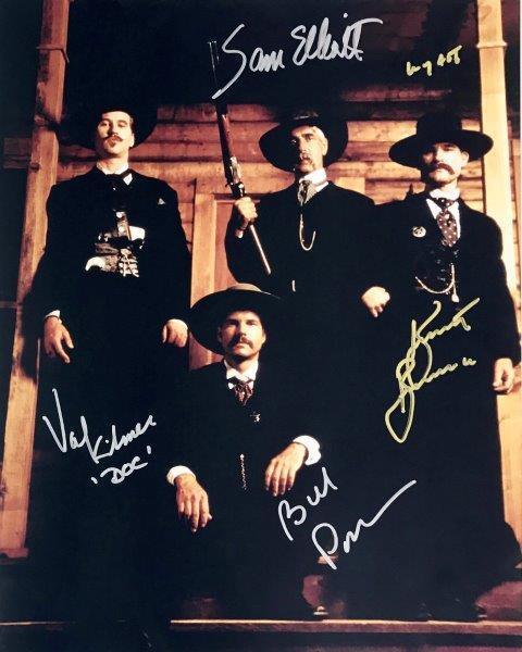 REPRINT - TOMBSTONE Cast Autographed Signed 8 x 10 Photo Poster painting Poster RP Man Cave