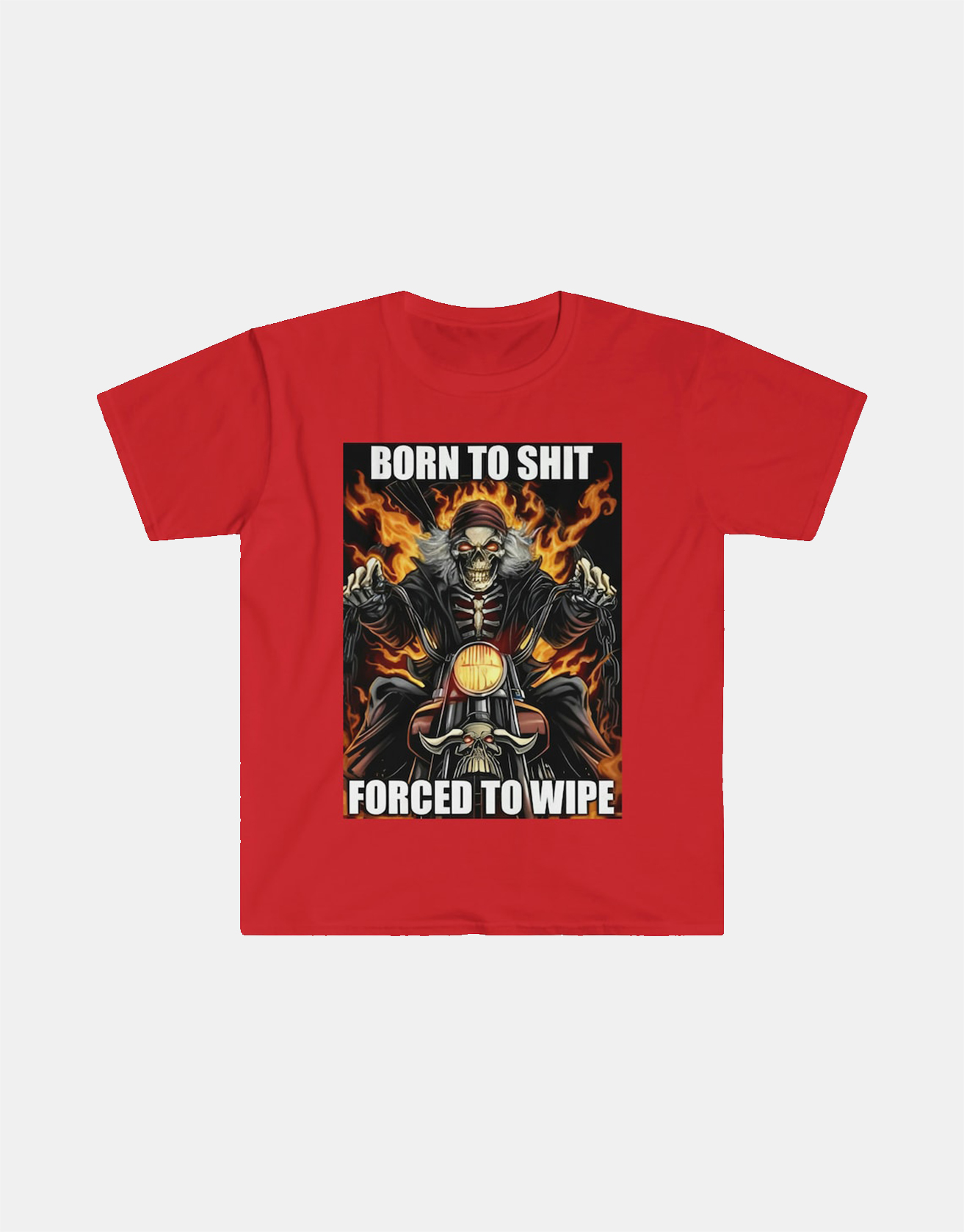 Born To Shit Forced To Wipe Funny Meme T Shirt / TECHWEAR CLUB / Techwear