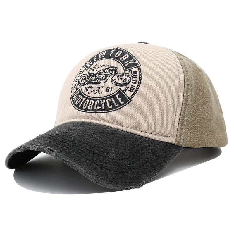 Vintage Motorcycle Graphic Baseball Cap
