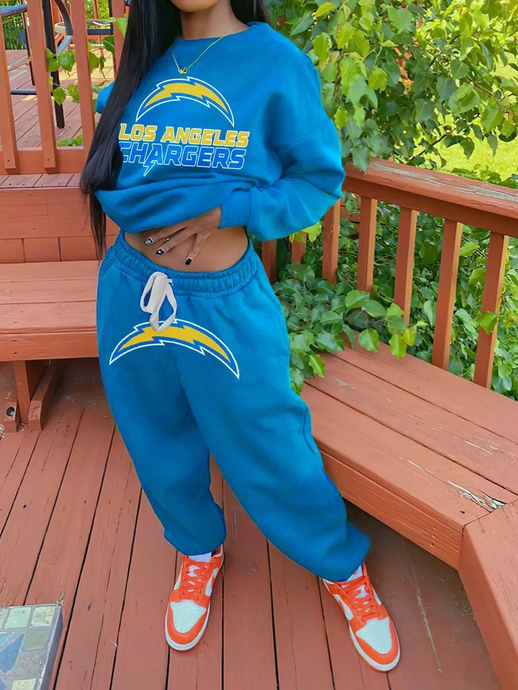 Los Angeles Chargers Sportswear Crewneck Sweatshirt Suit