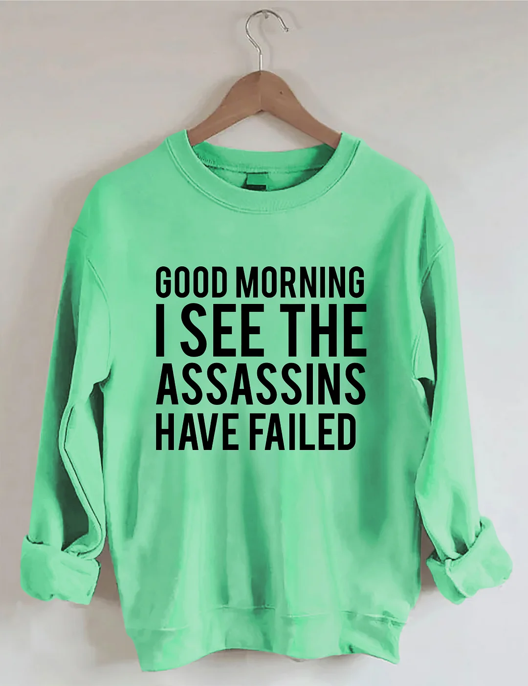 Good Morning I See The Assassins Have Failed Sweatshirt