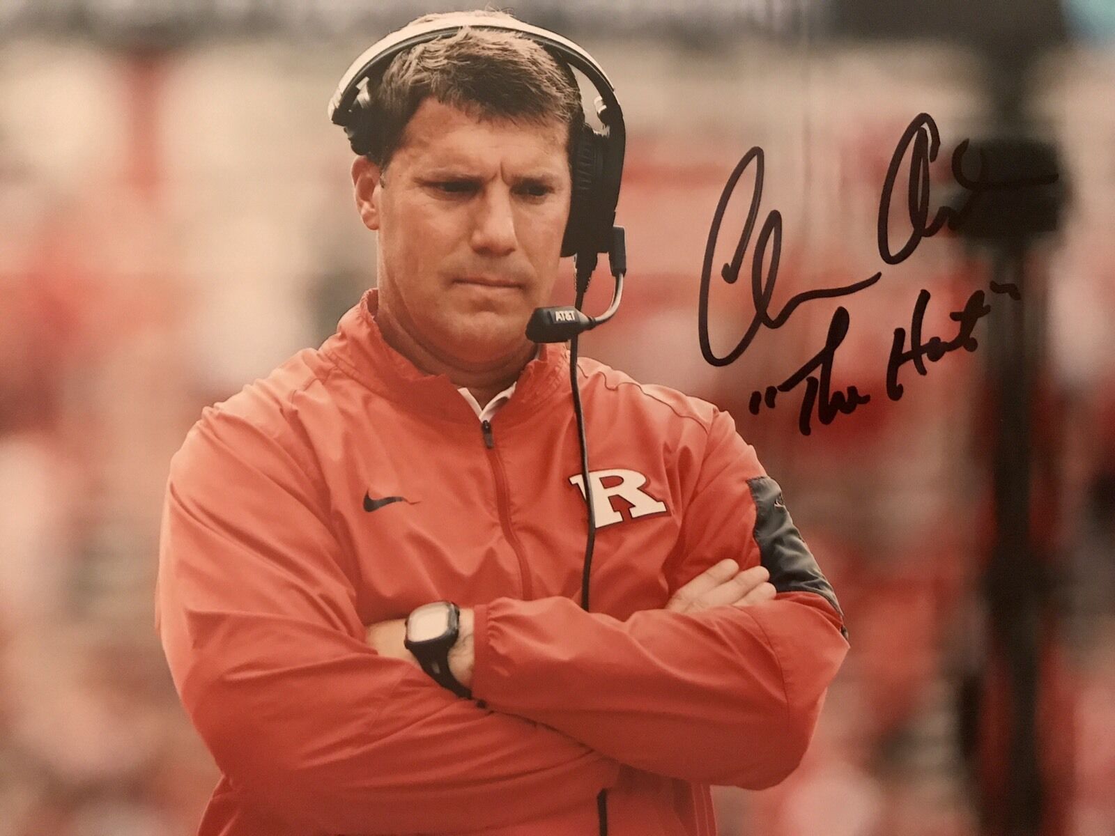 Chris Ash Signed Autographed Rutgers Scarlet Knights 8x10 Photo Poster painting Coa