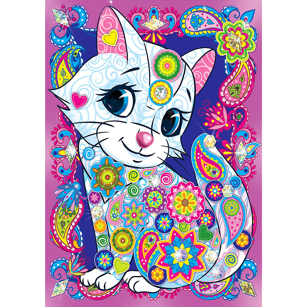 

30*40CM - Special Shaped Diamond Painting - Cat, 501 Original