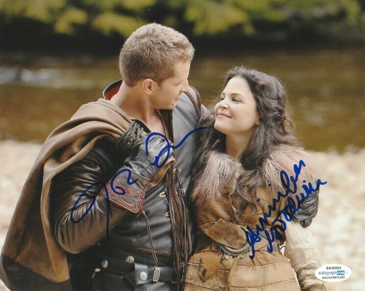 JOSH DALLAS & GINNIFER GOODWIN SIGNED ONCE UPON A TIME 8x10 Photo Poster painting ACOA COA PROOF