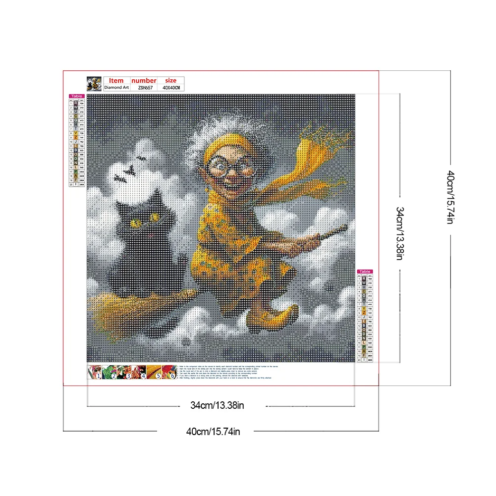 Diamond Painting - Full Round Drill - Grandma(Canvas|40*40cm)