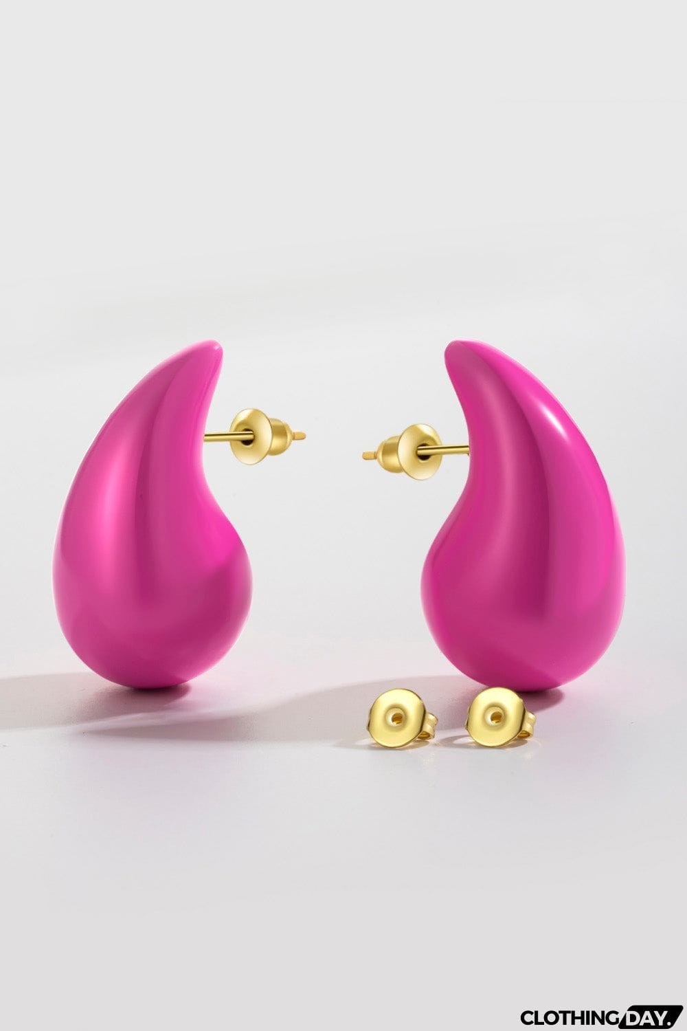 Big Size Water Drop Brass Earrings