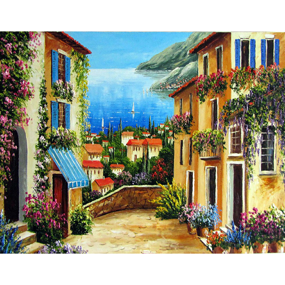 

Street View - Round Drill Diamond Painting - 50*40CM, 501 Original