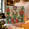 Christmas DIY Special Shape Diamond Painting Pearl Art With Inner Frame Kit 25x25cm(Nutcracker)