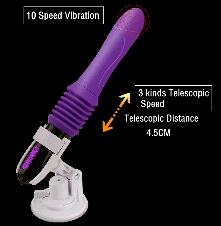 Automatic Telescopic Vibrator with G Spot Vibration Massager