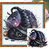 Witch Hat Cat-11CT Stamped Cross Stitch 40*40cm tapestrymarket